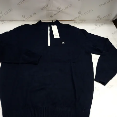 CALVIN KLEIN GOLF HALF ZIP JUMPER - M