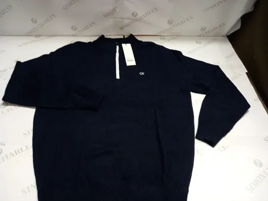 CALVIN KLEIN GOLF HALF ZIP JUMPER - M