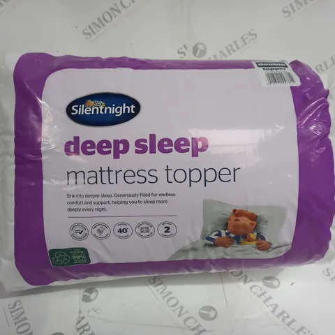 packaged Silentnight deep sleep double mattress topper