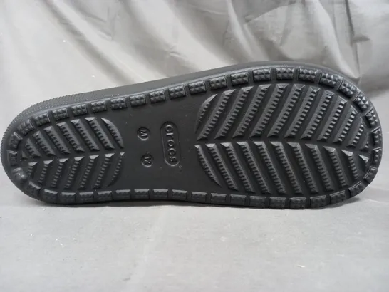 PAIR OF CROCS SLIDERS IN BLACK UK SIZE M11/W12