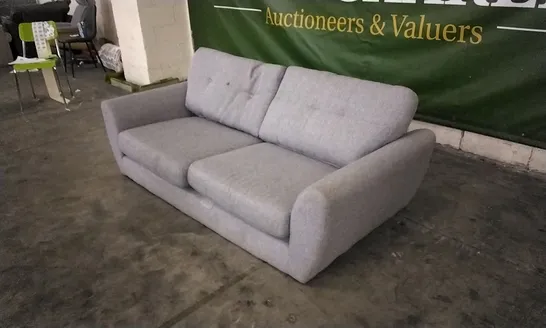 DESIGNER GREY FABRIC 2 SEATER SOFA