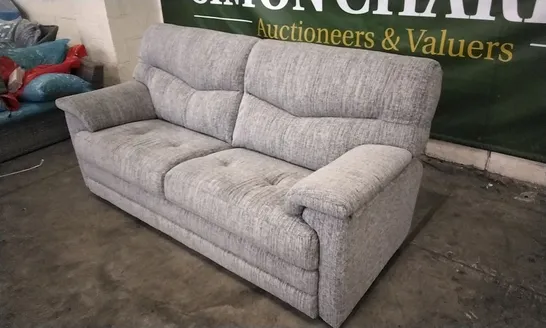 QUALITY BRITISH DESIGNED & MANUFACTURED G PLAN STRATFORD 3 SEATER COPPICE ASH FABRIC SOFA