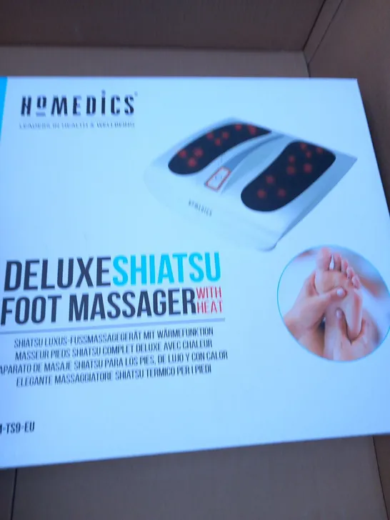 BOXED HOMEDICS DELUXE SHIATSU FULL FOOT MASSAGER WITH HEAT FM-TS9-EU