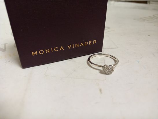 MONICA VINADER SILVER CLUSTER STYLE RING