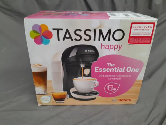 BOXED BOSCH TASSIMO HAPPY POD COFFEE MACHINE - TAS1007GB RRP £106