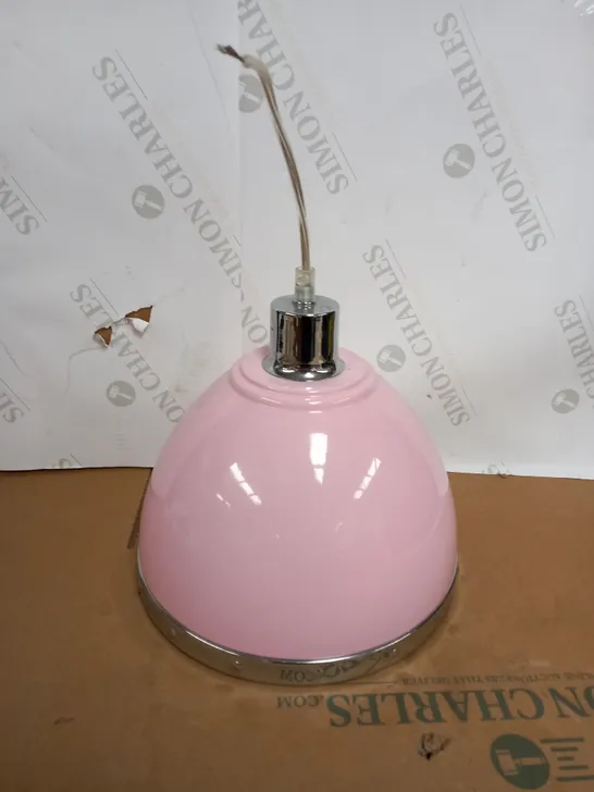 PINK ROUND HANGING LAMP SHADE 