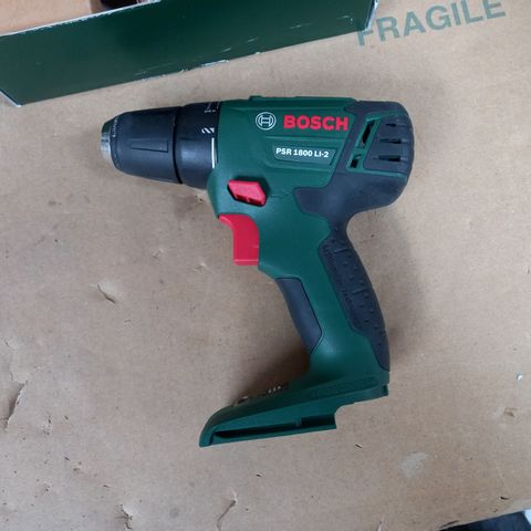 BOSCH PSR 1800 LI-2 CORDLESS TWO-SPEED DRILL/DRIVER (WITHOUT BATTERY AND CHARGER)