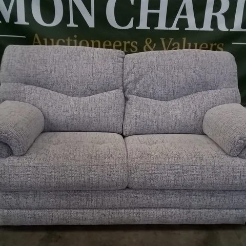 QUALITY BRITISH DESIGNER G PLAN STRATFORD 2 SEATER W131 HARBOUR SLATE FABRIC 