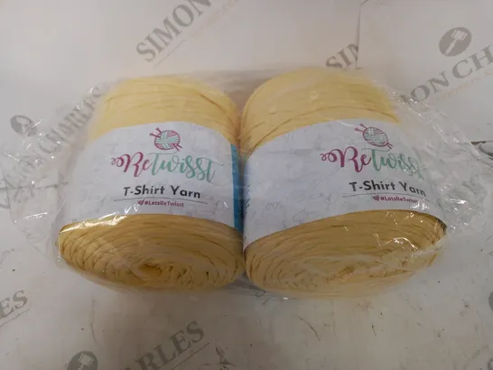 2 ROLLS OF T-SHIRT YARN