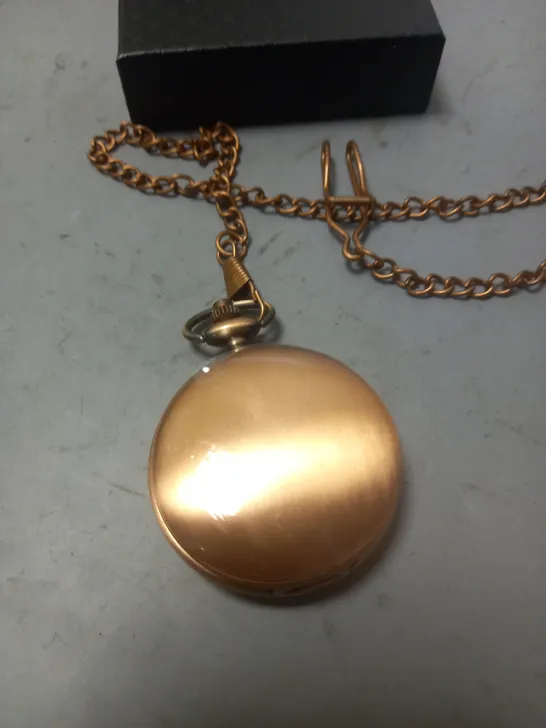 EDISON COPPER LOOK POCKET WATCH