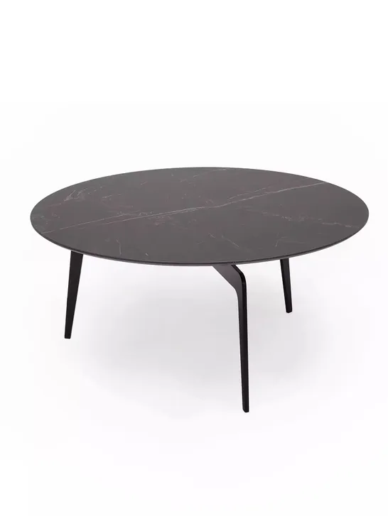 STILETTO CERAMIC TOP COFFEE TABLE - BLACK