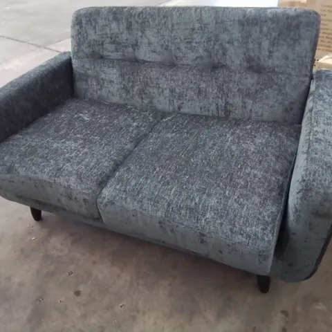 DESIGNER OSLO TWO SEATER SOFA GREY FABRIC 