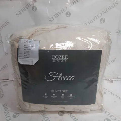 COZEE HOME FLEECE DUVET SET - DOUBLE SET