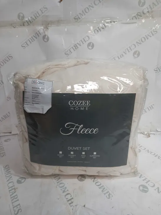 COZEE HOME FLEECE DUVET SET - DOUBLE SET