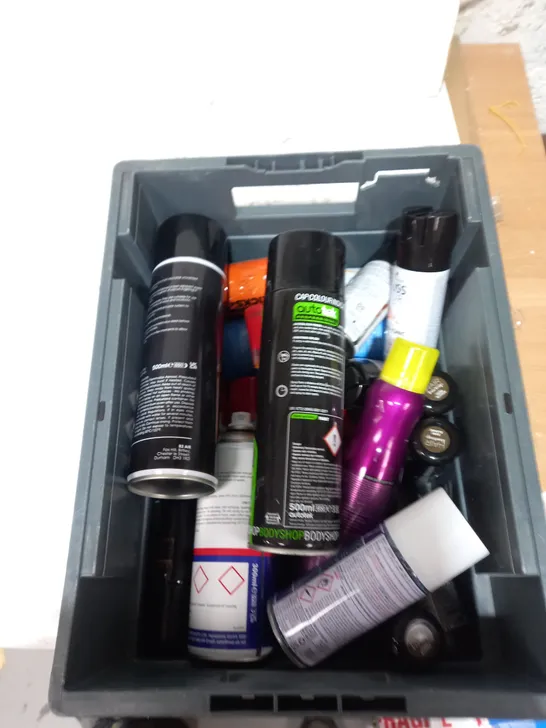 APPROXIMATELY 13 ASSORTED AEROSOL ITEMS TO INCLUDE AIR FRESHNER, PRIMER SPRAY PAINT, AIR DUSTER ETC - COLLECTION ONLY