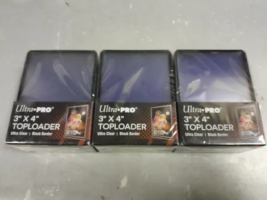 LOT OF 3 ULTRA PRO 3"X 4" ULTRA CLEAR TOP LOADER CARD PROTECTORS