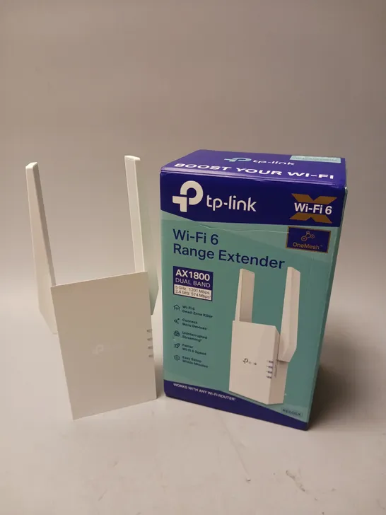 BOXED TP-LINK AX1800 WIFI 6 RANGE EXTENDER 