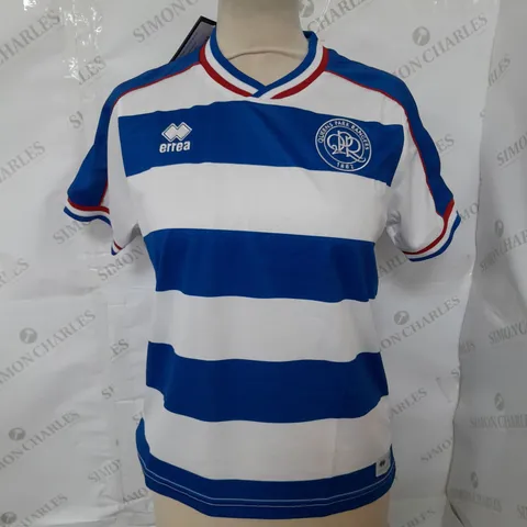 ERREA QUEENS PARK RANGERS JERSEY IN BLUE AND WHITE SIZE XXS