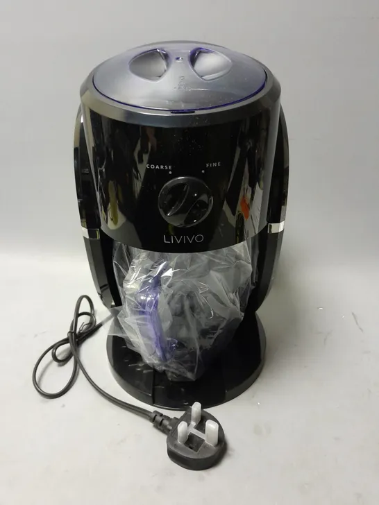 BOXED LIVIVO ELECTRIC ICE CRUSHER IN BLACK