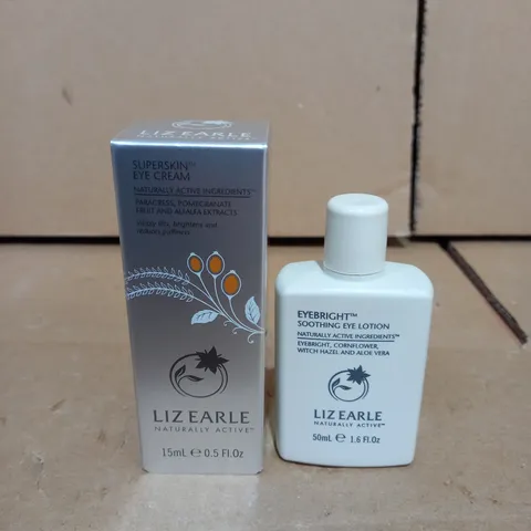 LIZ EARLE SUPERSKIN EYE CREAM & SOOTHING EYE LOTION 