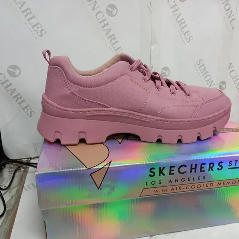 BOXED SKETCHERS MEMORY FOAM PINK TRAINERS SIZE 8