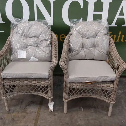 BOXED SET OF 2 VENICE GARDEN CHAIRS (1 BOX)