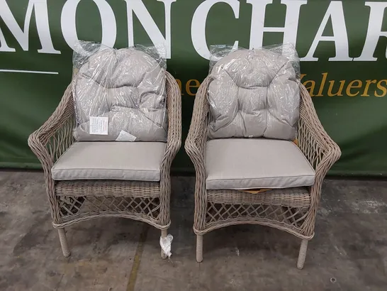 BOXED SET OF 2 VENICE GARDEN CHAIRS (1 BOX)