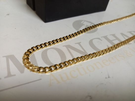 MISSOMA FLAT CURB 18CT GOLD PLATED CHAIN NECKLACE