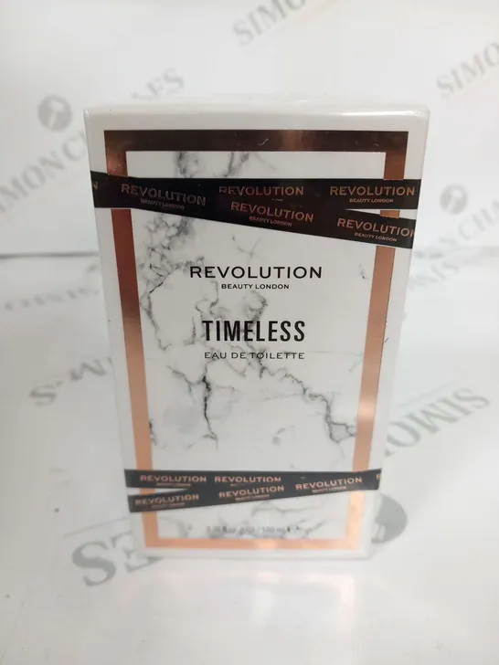 BOXED AND SEALED REVOLUTION BEAUTY LONDON TIMELESS EAU DE TOILETTE 100ML