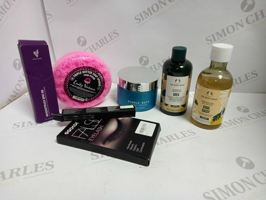 LOT OF APPROXIMATELY 20 ASSORTED HEALTH & BEAUTY ITEMS, TO INCLUDE THE BODY SHOP, PAVE SKIN, YOUNIQUE, ETC
