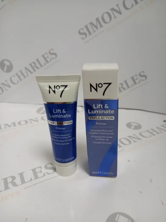 BOXED NO7 LIFT & LUMINATE TRIPLE ACTION PRIMER - 30ML 