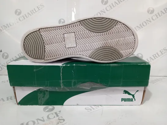 BOXED PAIR OF PUMA SHOCK WEDGE SHOES IN WHITE UK SIZE 3