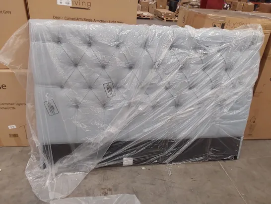 BAGGED DESIGNER 6FT SUPERKING SIZED FABRIC UPHOLSTERED HEADBOARD