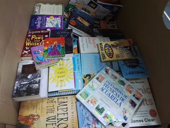 LARGE QUANTITY OF ASSORTED BOOKS TO INCLUDE WONDERS OF LIFE BY BRIAN COX AND MINECRAFT DEEP DIVE