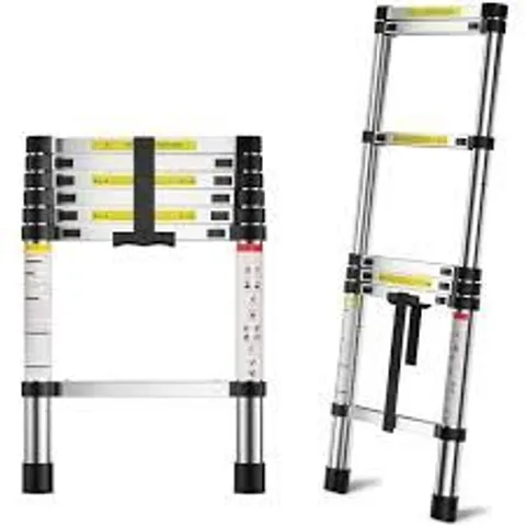 BOXED NEO 3.2M EXTENDABLE ALUMINIUM FOLDABLE TELESCOPIC LADDER (1 BOX)