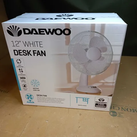 DAEWOOD 12" DESK FAN 