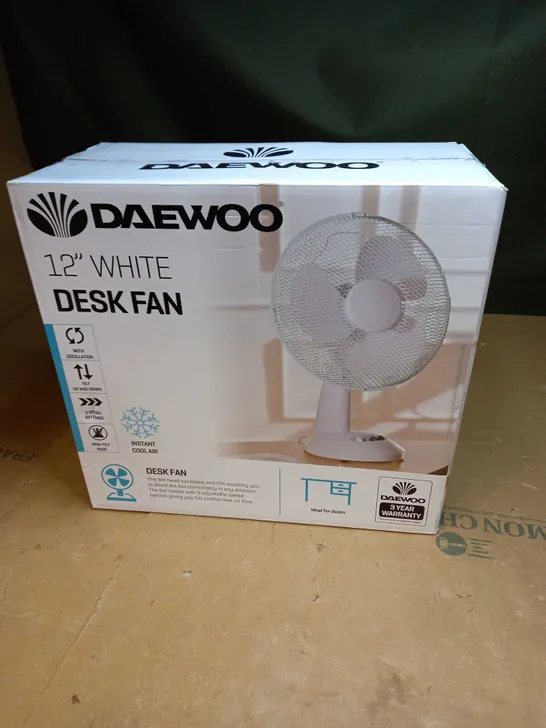 DAEWOOD 12" DESK FAN 