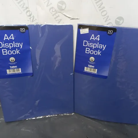 12 A4 DISPLAY BOOK 20 POCKETS IN VARIOUS COLOURS