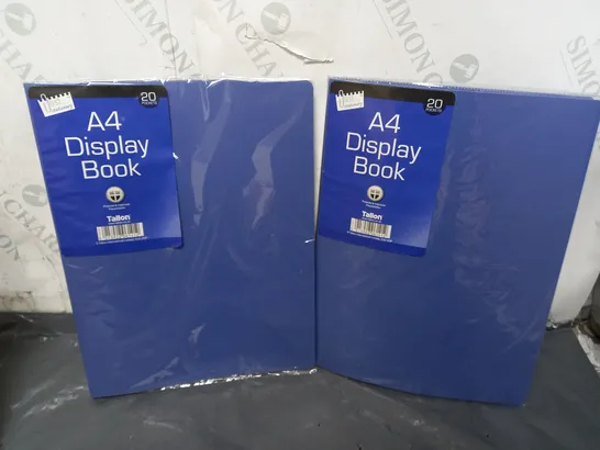 12 A4 DISPLAY BOOK 20 POCKETS IN VARIOUS COLOURS