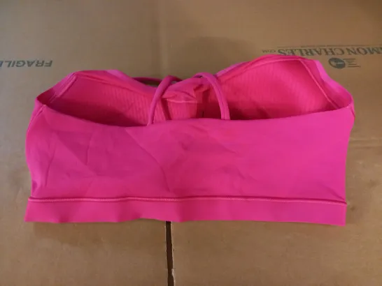 GYMSHARK PINK SPORTS BRA - XL