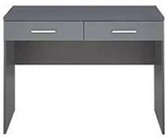 BOXED PRAGUE GLOSS DRESSING TABLE, GREY [COLLECTION ONLY] RRP £338