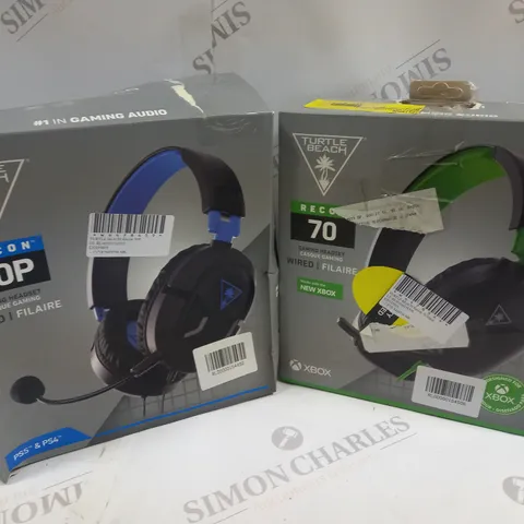 APPROXIMATELY 16 TURTLE BEACH HEADSETS TO INCLUDE RECON 50P, RECON 70, RECON 50X, ETC