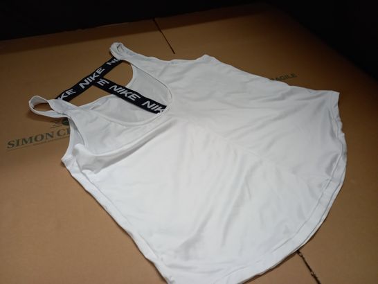 NIKE WHITE TRAINING VEST - XL