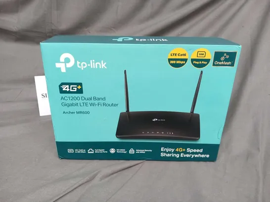 BOXED TP LINK AC1200 DUAL BAND GIGABIT LTE WI-FI ROUTER ARCHER MR600