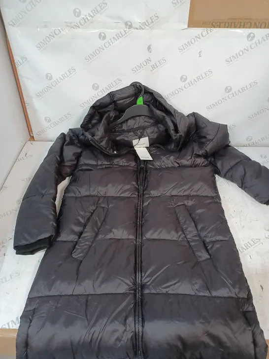 FIRETRAP BLACK LONGLINE BAFFLE JACKET - 10