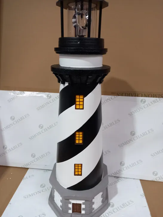 GARDEN REFLECTIONS XL SOLAR ROTATING 80CM LIGHTHOUSE