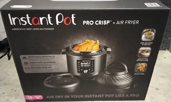 BOXED INSTANT POT PRO CRISP + AIR FRYER 