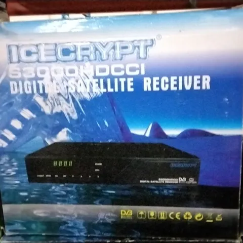 FOUR BOXED ICECRYPT S3000HDCCI DIGITAL SATELLITE RECEIVERS