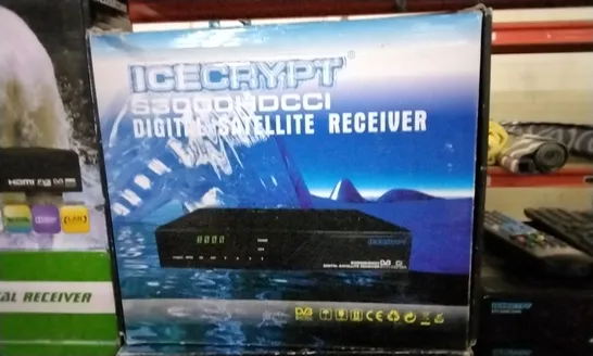 FOUR BOXED ICECRYPT S3000HDCCI DIGITAL SATELLITE RECEIVERS