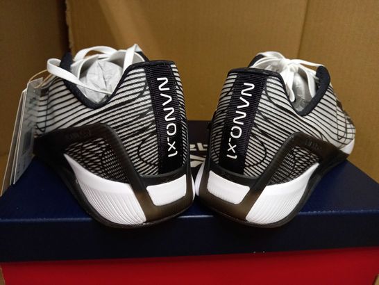 BOXED PAIR OF REEBOK NANO PURSUIT TRAINERS - SIZE 7.5